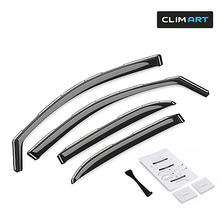 CLIM ART In-Channel Window Deflectors Extra Durable for Chevy Equinox 10-17