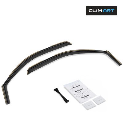 CLIM ART In-Channel Window Deflectors Extra Durable for Chevy Silverado 07-13 Regular Cab