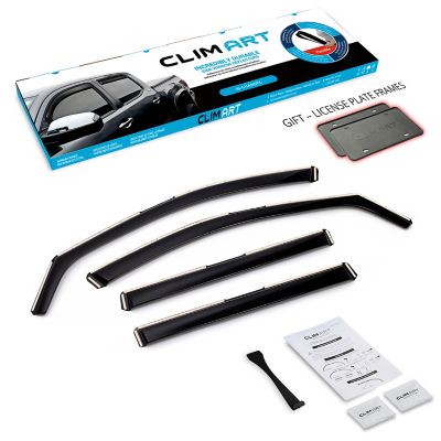 CLIM ART In-Channel Window Deflectors Extra Durable for Chevy Traverse 18-23