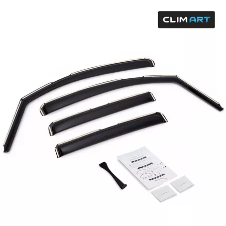 CLIM ART Extra Durable In-Channel Window Deflectors for Chevy Trax 14-23 Window Deflectors