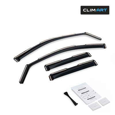 CLIM ART In-Channel Window Deflectors Extra Durable for Chevy Tahoe 21-23