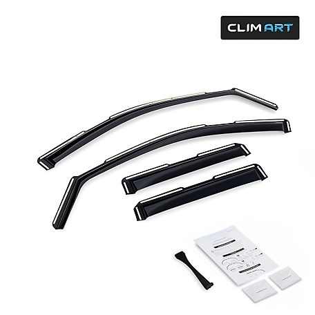 CLIM ART In-Channel Window Deflectors Extra Durable for Chevy Tahoe 21-23