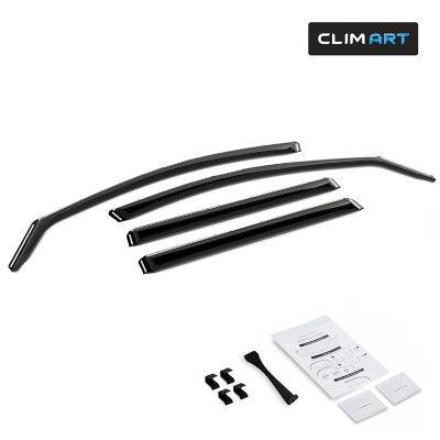 CLIM ART In-Channel Window Deflectors Extra Durable for GMC Terrain 18-23