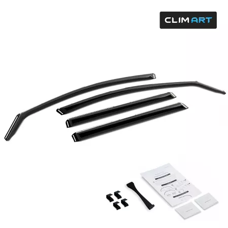 CLIM ART Extra Durable In-Channel Window Deflectors for GMC Terrain 18-23 Window Deflectors