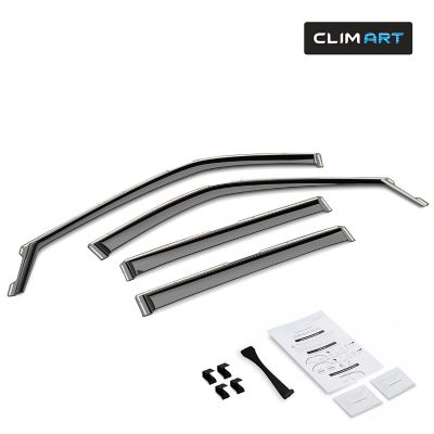 CLIM ART In-Channel Window Deflectors Extra Durable for Ford Explorer 20-23