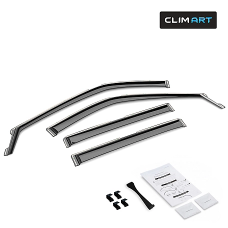 CLIM ART In-Channel Window Deflectors Extra Durable for Ford Explorer 20-23