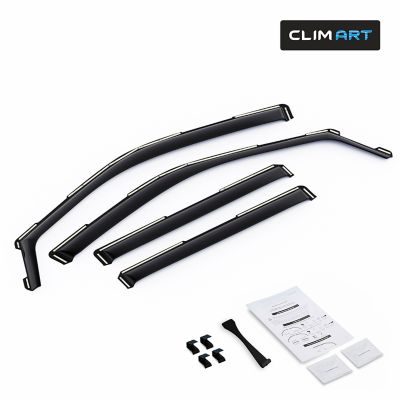 CLIM ART In-Channel Window Deflectors Extra Durable for Ford Expedition 18-23