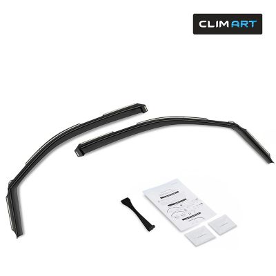 CLIM ART In-Channel Window Deflectors Extra Durable for Ford F150 09-14 Regular Cab
