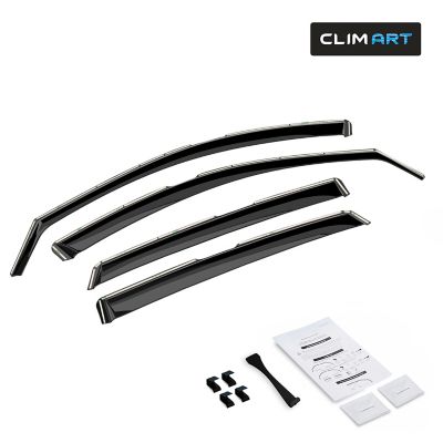 CLIM ART In-Channel Window Deflectors Extra Durable for Honda Accord 18-22