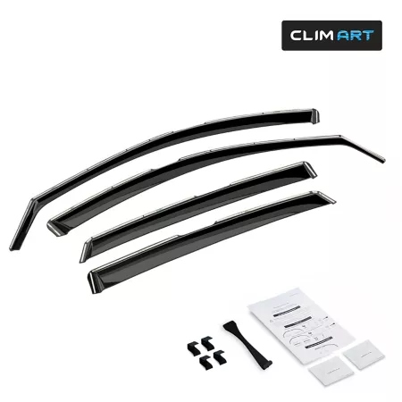 CLIM ART Extra Durable In-Channel Window Deflectors for Honda Accord 18-22 Window Deflectors