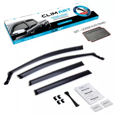 CLIM ART In-Channel Extra Durable Window Deflectors for Honda CR-V 17-22 Window Deflectors