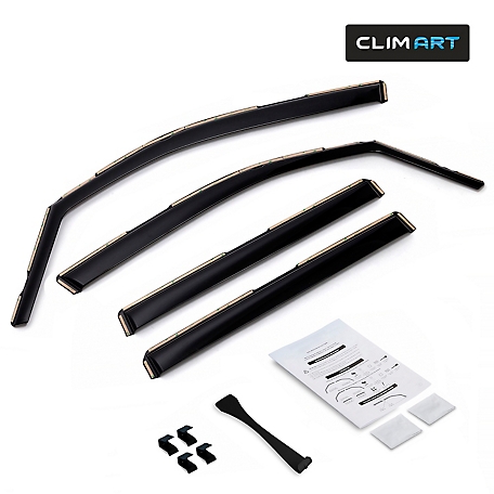 CLIM ART In-Channel Window Deflectors Extra Durable for Honda Pilot 16-22