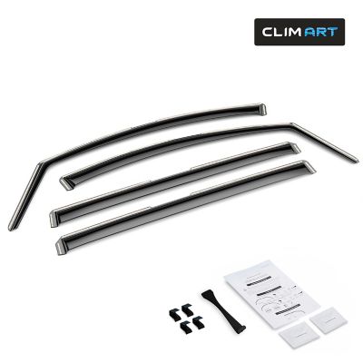CLIM ART In-Channel Window Deflectors Extra Durable for Honda Odyssey 18-23