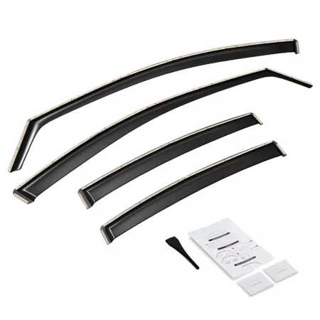 CLIM ART Extra Durable In-Channel Window Deflectors for Hyundai Elantra 17-20 Window Deflectors