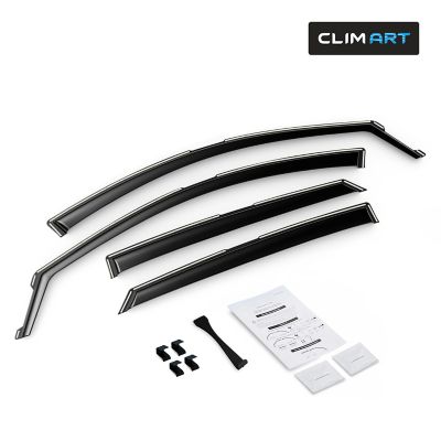 CLIM ART In-Channel Window Deflectors Extra Durable for Hyundai Elantra 21-23