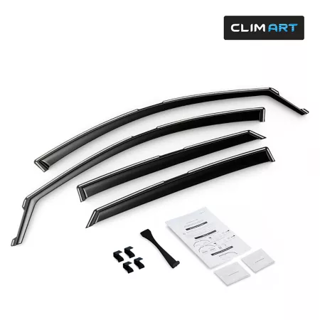 CLIM ART Extra Durable In-Channel Window Deflectors for Hyundai Elantra 21-23 Window Deflectors