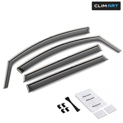 CLIM ART In-Channel Window Deflectors Extra Durable for Hyundai Santa Fe 19-23