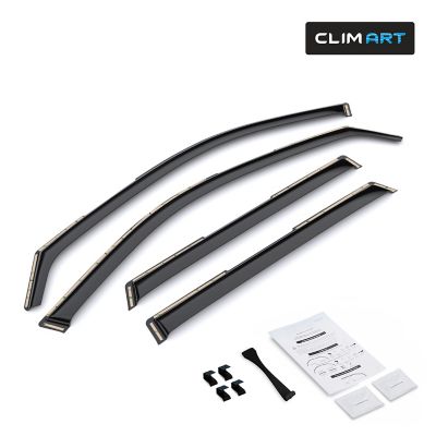 CLIM ART In-Channel Window Deflectors Extra Durable for Hyundai Palisade 21-23