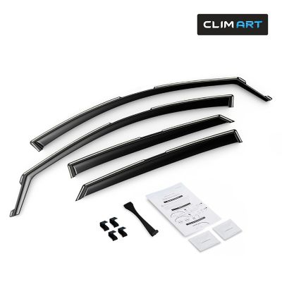 CLIM ART In-Channel Window Deflectors Extra Durable for Hyundai Sonata 20-23