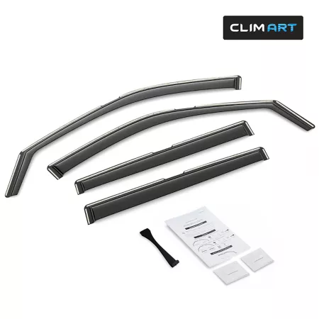 CLIM ART Extra Durable In-Channel Window Deflectors for Jeep Compass 17-23 Window Deflectors