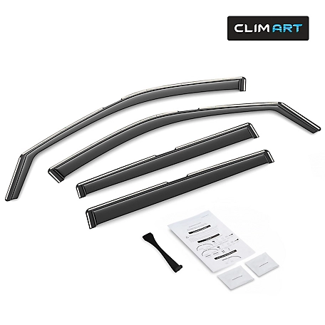 CLIM ART In-Channel Window Deflectors Extra Durable for Jeep Compass 17-23