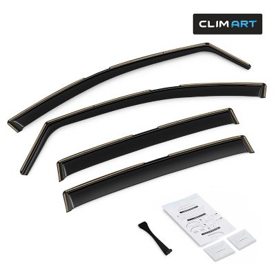 CLIM ART In-Channel Window Deflectors Extra Durable for Kia Sportage 17-22