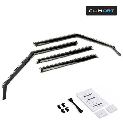 CLIM ART In-Channel Window Deflectors Extra Durable for Kia Soul 20-23