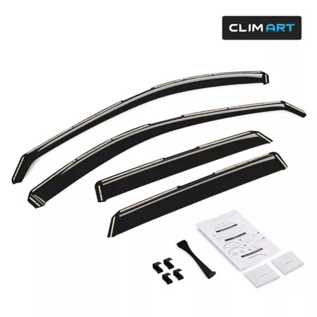 CLIM ART Extra Durable In-Channel Window Deflectors for Mazda CX-5 17-23 Window Deflectors