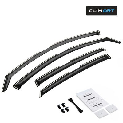 CLIM ART In-Channel Window Deflectors Extra Durable for Nissan Altima 13-18
