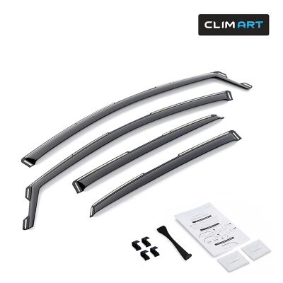 CLIM ART In-Channel Window Deflectors Extra Durable for Nissan Sentra 13-19 Sedan