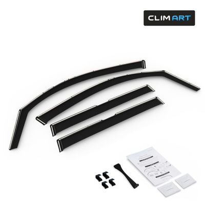 CLIM ART In-Channel Window Deflectors Extra Durable for Subaru Forester 19-23