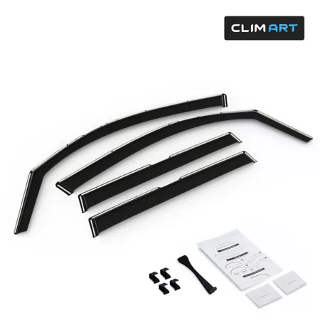 CLIM ART Extra Durable Recessed Window Deflectors for Subaru Forester 19-23 Window Deflectors