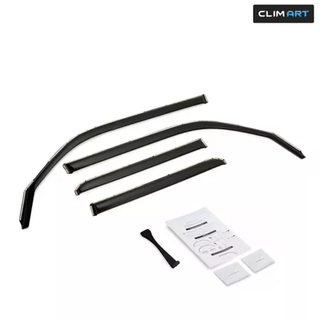 CLIM ART Extra Durable In-Channel Window Deflectors for Toyota 4Runner 10-23 Window Deflectors