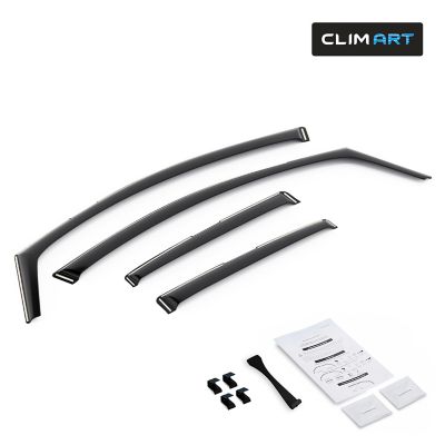 CLIM ART In-Channel Window Deflectors Extra Durable for Toyota Corolla 20-23 Hatchback