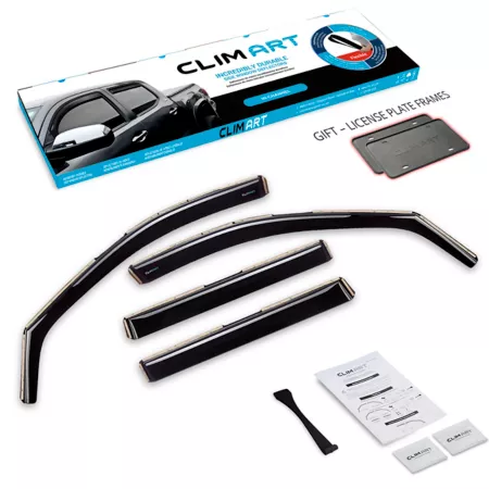 CLIM ART Extra Durable In-Channel Window Deflectors for Toyota RAV4 19-23 Window Deflectors