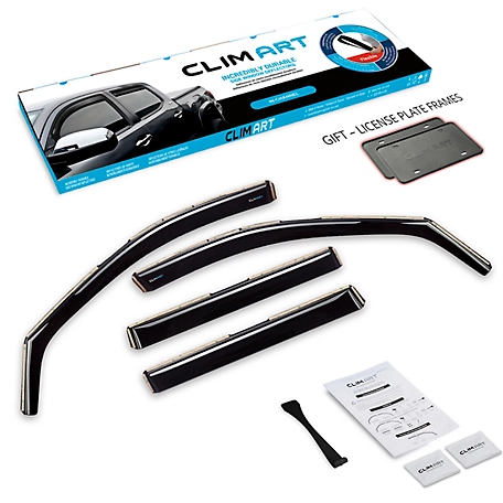 CLIM ART In-Channel Window Deflectors Extra Durable for Toyota RAV4 19-23
