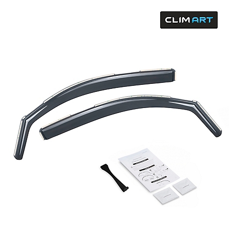 CLIM ART In-Channel Window Deflectors Extra Durable for Toyota Tacoma 16-23 Access Cab