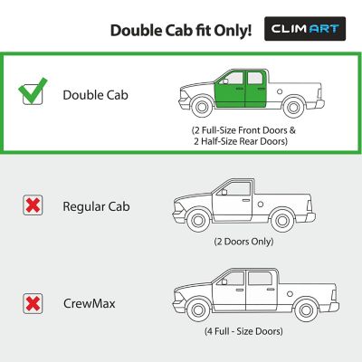 Image showing  In-Channel Window Deflectors Extra Durable for Toyota Tundra 07-21 Double Cab