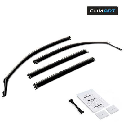 CLIM ART In-Channel Window Deflectors Extra Durable for Volkswagen Atlas 18-23