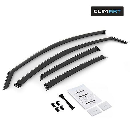 CLIM ART In-Channel Window Deflectors Extra Durable for Volkswagen Jetta 19-23