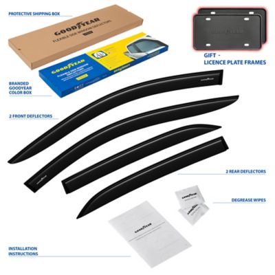 Goodyear Tape-On Window Deflectors Shatterproof for Chevy Equinox 18-23