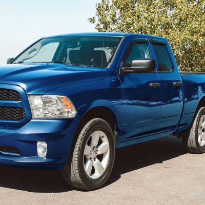 Image showing  Tape-On Window Deflectors Shatterproof for Dodge RAM 09-18 Quad Cab