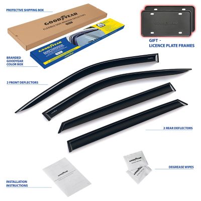 Goodyear Tape-On Window Deflectors Shatterproof for Dodge Durango 11-23