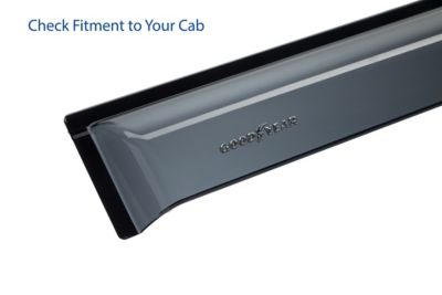 Image showing  Tape-On Window Deflectors Shatterproof for Ford F150 15-23 SuperCab