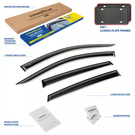 Goodyear Shatterproof Tape Window Deflectors for Honda CR-V 07-11 Window Deflectors