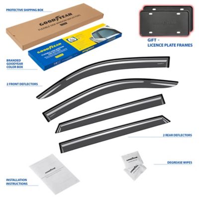 Goodyear Tape-On Window Deflectors Shatterproof for Hyundai Tucson 16-20