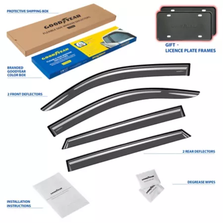 Goodyear Shatterproof Tape Window Deflectors for 16-20 Hyundai Tucson Window Deflectors