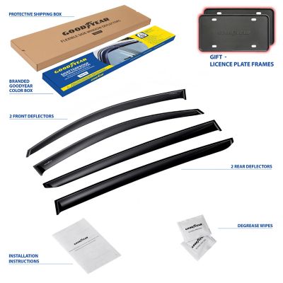 Goodyear Tape-On Window Deflectors Shatterproof for Kia Sportage 11-16