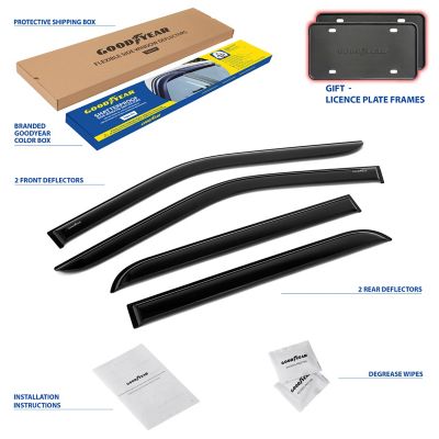 Goodyear Tape-On Window Deflectors Shatterproof for Mitsubishi Outlander 14-21