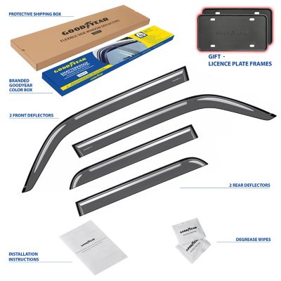 Goodyear Tape-On Window Deflectors Shatterproof for Toyota 4Runner 10-23